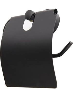 MarkEntegra Modern Siyah Metal Tuvalet Kağıtlığı - 12,3 x 13 cm