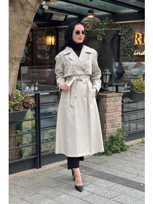 Kayra Trençkot KA-B26-14008 Taş
