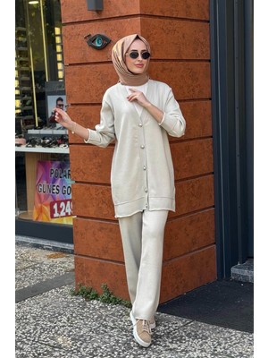 Venöve Juni Pantolonlu Takım 26FWHRK0007 Ekru