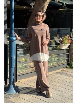 Heddy & Nurcan Çetin Nurcan Çetin Pantolonlu Takım 26471 Vizon