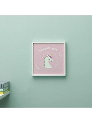 MarkEntegra Unicorn Temalı Yapışkanlı Bebek Odası Dekorasyonu - 20X20 cm