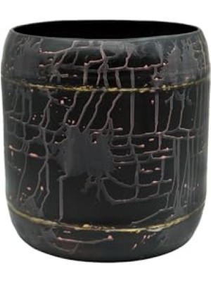 MarkEntegra Estetik Metal Saksı - 27X27 cm