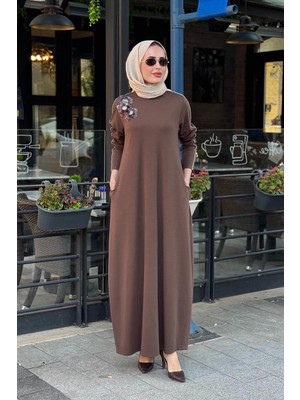 Heddy & Nurcan Çetin Nurcan Çetin Elbise 26126 Kahve