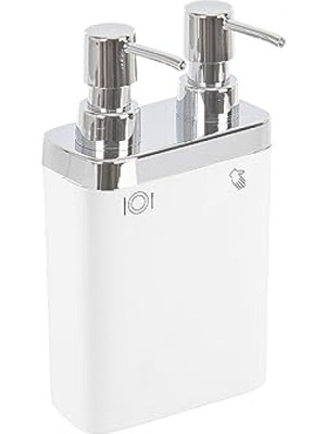 MarkEntegra 2'li Sıvı Sabunluk, Beyaz, Kompakt ve Fonksiyonel