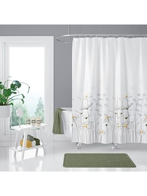 MarkEntegra Su Geçirmez Çift Kanatlı Banyo Duş Perdesi, 120X200 cm