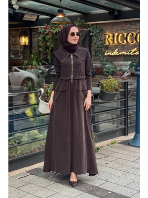 Miss Dalida Elbise T26Y-4032 Kahverengi