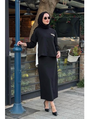 Heddy & Nurcan Çetin Nurcan Çetin Etekli Takım 26492 Siyah
