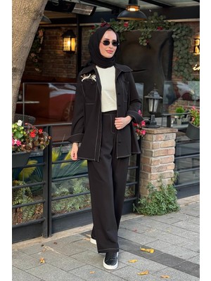 Omelya Pantolonlu Takım OE26KZ1015 Siyah