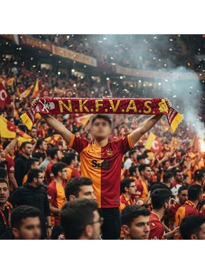Direkstoktan Galatasaray N.k.f.v.a.s Atkısı / Galatasaray Cimbom Nkfvas Taraftar Atkısı