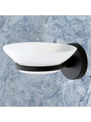 MarkEntegra Vidalı Katı Sabunluk, Siyah Metal