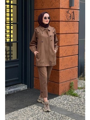 Moor Pantolonlu Takım 26S4063 Kahve