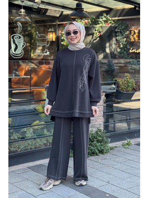 Heddy & Nurcan Çetin Nurcan Çetin Pantolonlu Takım 26470 Siyah