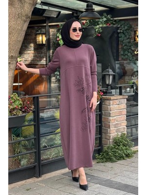 Heddy & Nurcan Çetin Nurcan Çetin Elbise 26137 Mürdüm