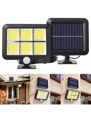 MarkEntegra Güneş Enerjili 120 Cob LED Aydınlatma, Hareket Sensörlü