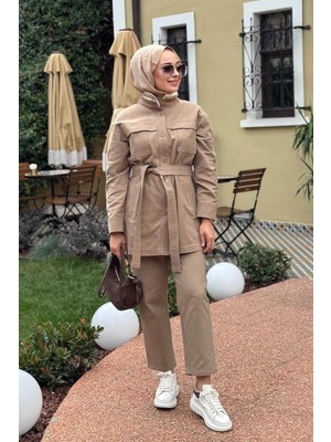 Venöve Galvin Pantolonlu Takım 26FWCEK0008 Bej