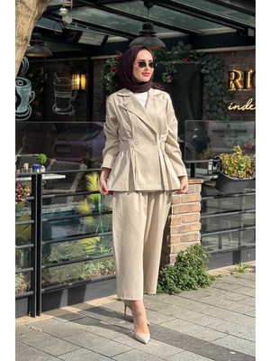 Moor Pantolonlu Takım 26S4062 Taş