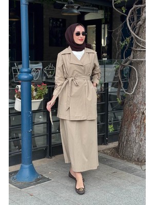 Heddy & Nurcan Çetin Nurcan Çetin Etekli Takım 26428 Bej