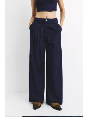 Allbucks Pull&bear Kemerli Düz Kesim Jean ABPNB3793