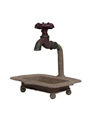 MarkEntegra Vintage Stil Metal Sabunluk, Eskitilmiş Bronz Kaplama