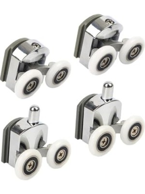 MarkEntegra Duşa Kabin Teker Seti - 4 Adet Krom Tekerlek