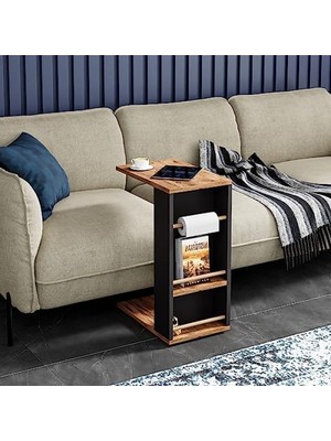 MarkEntegra Tekerlekli Koltuk Sehpası - Havluluklu C Sehpa