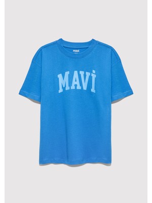 Mavi Mavi Baskılı Mavi Tişört 6610484-70902
