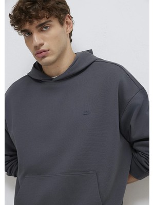 Mavi Kapüşonlu Antrasit Sweatshirt 0S10416-80955