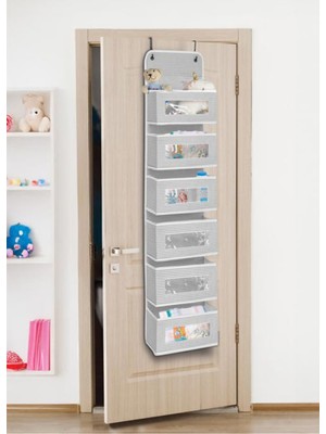 6 Katlı Kapı Arkası Düzenleyici, Pratik ve Şık Organize Çözüm