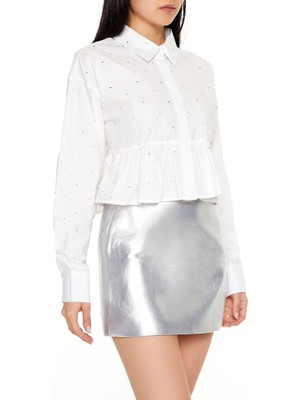 F21 Taş Detaylı Gömlek