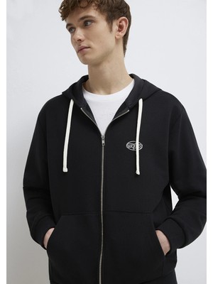 Mavi Mavi Logo Baskılı Fermuarlı Sweatshirt 0S10557-900