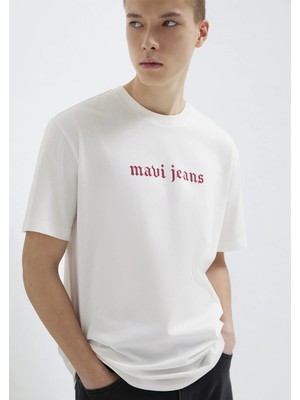 Mavi Mavi Jeans Baskılı Ekru Tişört 0613201-70057