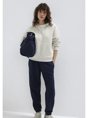 Mavi Mavi Logo Nakış Detaylı Kapüşonlu Bej Sweatshirt 1S10532-85576