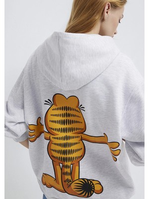 Mavi Garfield Baskılı Gri Sweatshirt 1S10527-88467