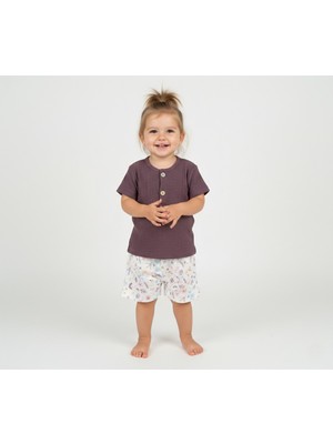 Motherlove %100 Pamuk Müslin Bebek ve Çocuk Şortlu Takım - 1-4 Yaş Baharlık-Yazlık Takım