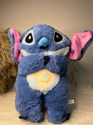 Ayis Aksesuar Uyku Arkadaşı Nefes Alan Işıklı Peluş  Stitch - LED Işıklı Mavi Stitch