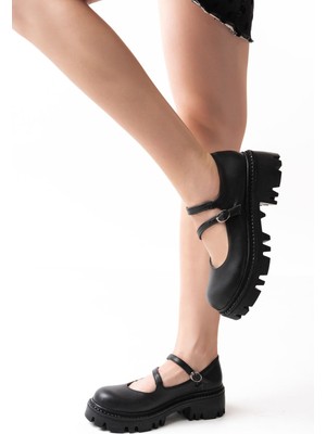 Zerenyus ZRİN-868-756 Premium Siyah Ortopedik Yüksek Tabanlı Loafer