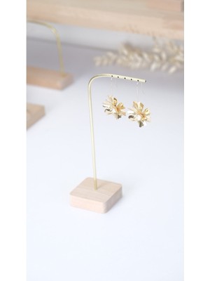 Ahşap Pirinç Küpe Askısı, Takı Düzenleyici ve Teşhir Standı