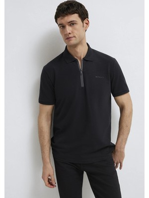 Mavi Mavi Black Fermuarlı Siyah Polo Tişört 0613137-900