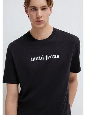 Mavi Mavi Jeans Baskılı Siyah Tişört 0613201-900