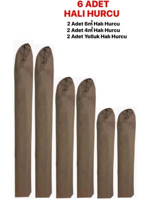 6'lı Halı Koruma ve Ambalaj Seti, Güvenli ve Şık Saklama Paketi