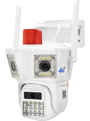Evimdeyokyok 4g Speed Dome Ip Kamera 2 × 3 Mp Lens Beyaz -45AI