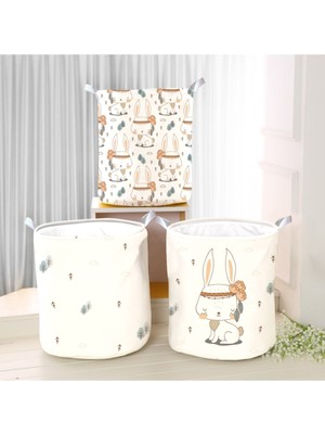 Çok Amaçlı Dijital Baskılı Üçlü Sepet Seti, Şık ve Kullanışlı Tasarım