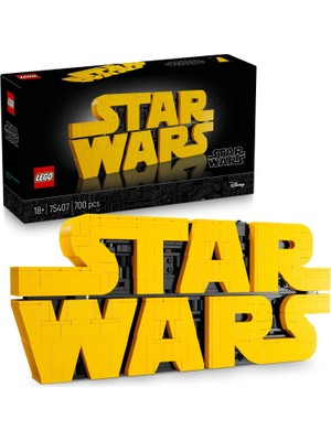 LEGO Star Wars Parçalarla Yapılan Star Wars Logosu 75407 - Yetişkin Kadınlar ve Erkekler Için Inşa Edilebilen Dekoratif Yaratıcı Model Yapım Seti, Doğum Günü Veya Özel Gün Hediyesi Fikr