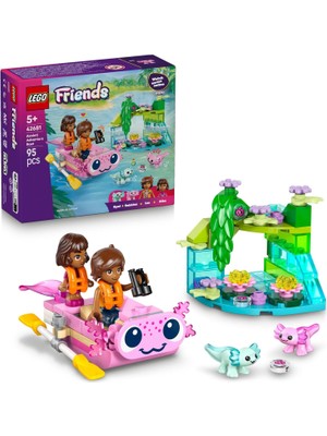 LEGO Friends Axolotl Macera Teknesi 42681 – 5 Yaş ve Üzeri Çocuklar Için Leo ve Alba Bebekleri ile 2 Oyuncak Axolotl Figürü Içeren Yaratıcı Oyuncak Yapım Seti, Yılbaşı Hediyesi Fikri (