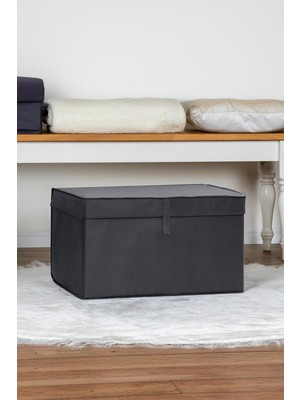 Çok Amaçlı Çamaşır Saklama Kutusu 50X40X30 cm Antrasit