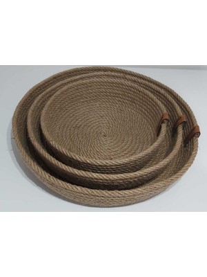 3'lü Hasır Sepet Seti, Mutfak ve Dekorasyon Için Şık Organizerler