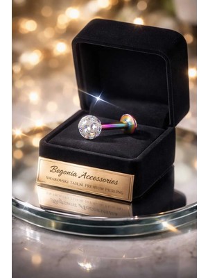 Begonia Accessories Antialerjik 316L Cerrahi Çelik  Şambala Helix,septum,tragus,labret Piercing 1 Adet