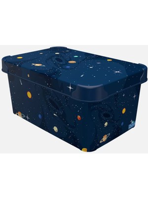 5 Lt Planets Saklama Kutusu, Kapaklı, Dekoratif ve Düzenleyici