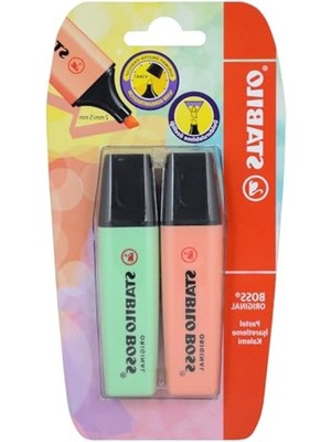 MarkEntegra 2'li Blister Paket Için Pastel Renkli Işaretleme Kalemleri