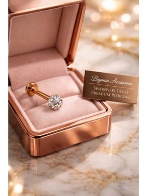 Begonia Accessories Antialerjik 316L Cerrahi Çelik  Şambala Helix,septum,tragus,labret Piercing 1 Adet